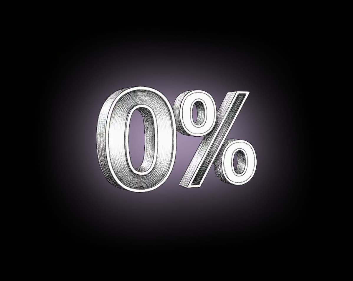 Zero percent commission